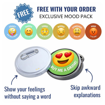 MojiPin - Mood Badge